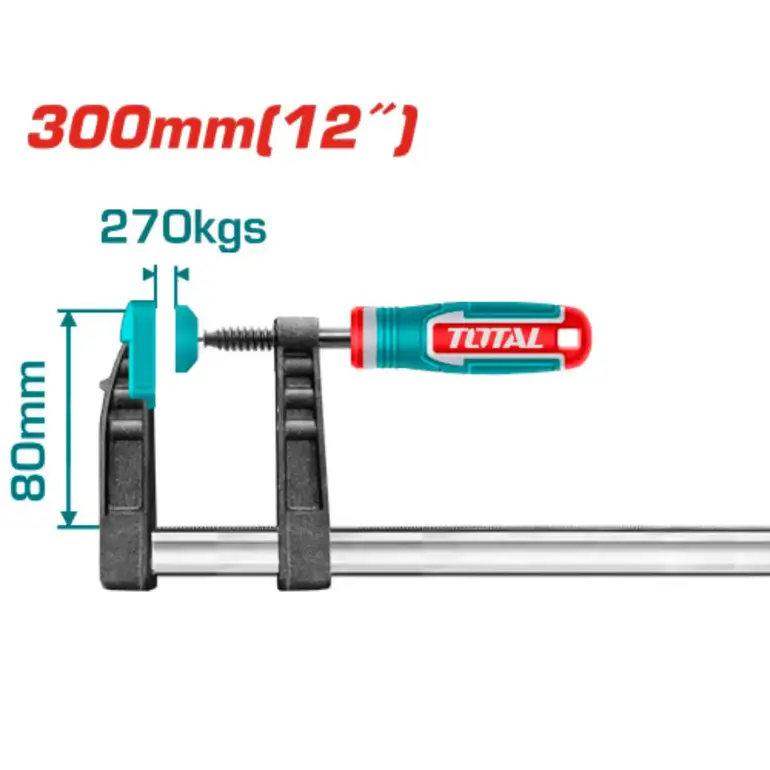 مربط نجار يد ربر 300mm     THT1320801 توتال 