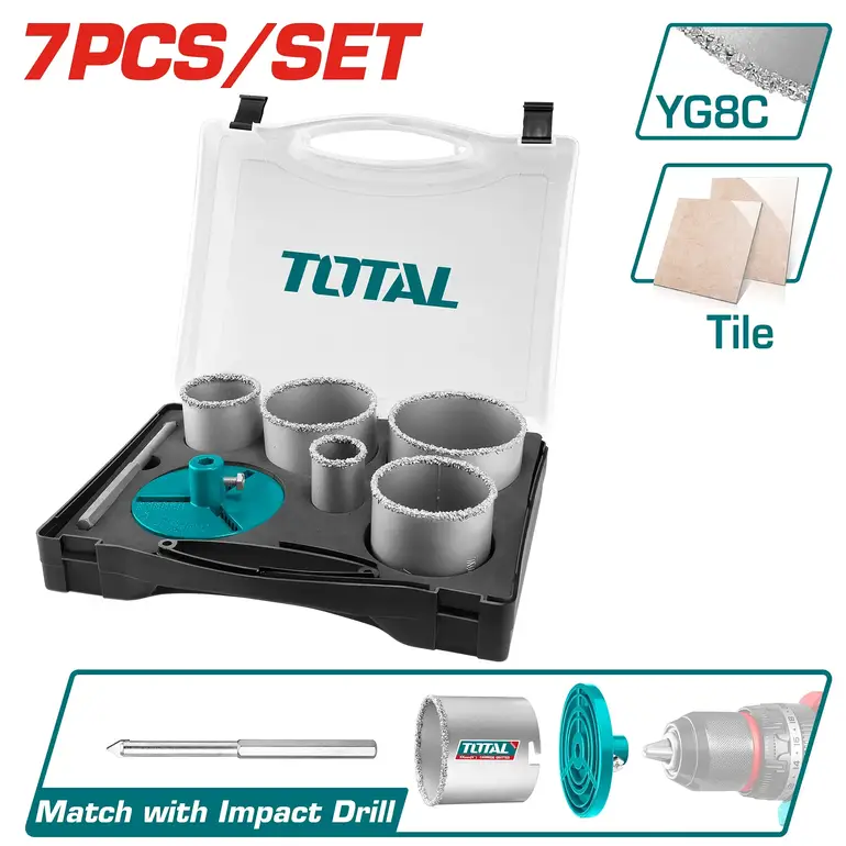 طقم ريش هولسو  7PCS/SET    TACSH2071 توتال 