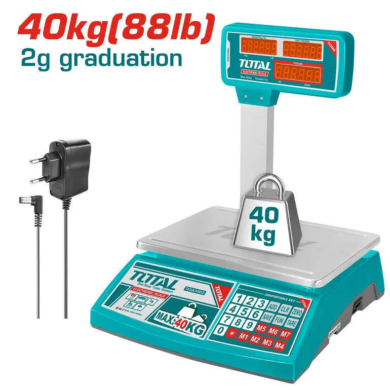 ميزان الكتروني 40Kg     TESA3402 توتال 