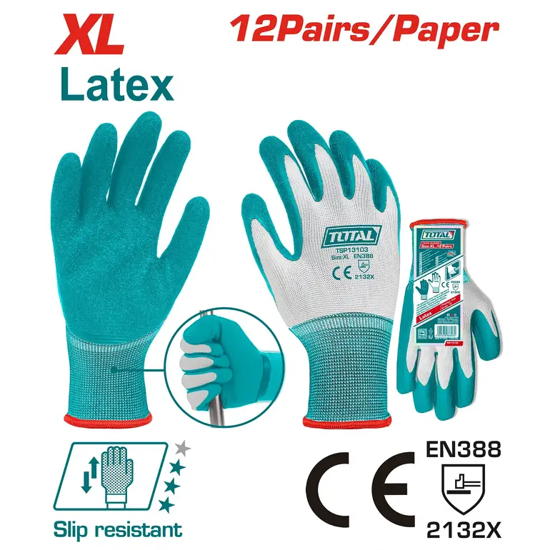 كفوف عمال ربر XL     TSP13103 توتال 