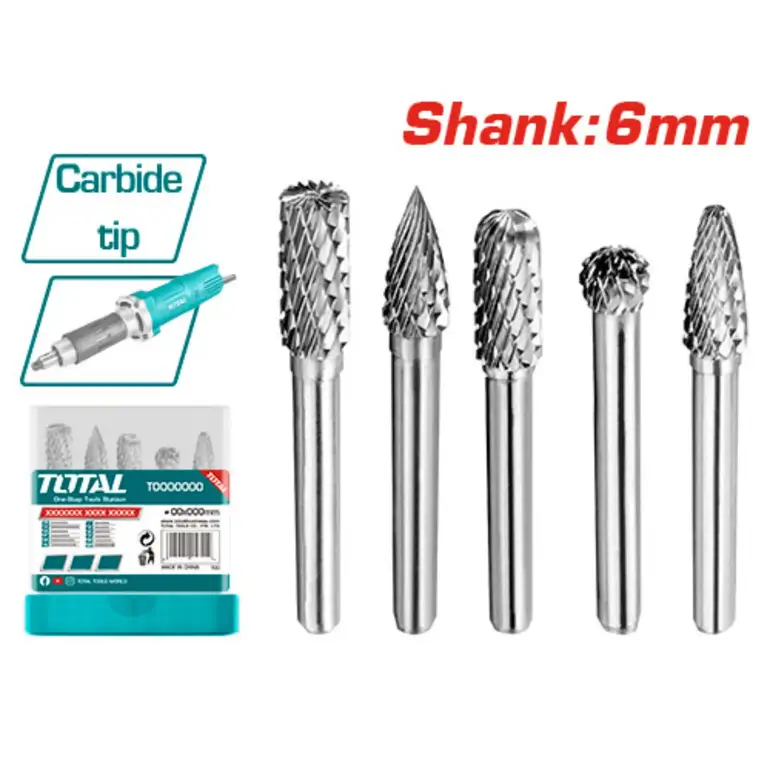 طقم ريشة صنفرة الماس 6mm 5PCS/SET    TAKC0651 توتال 