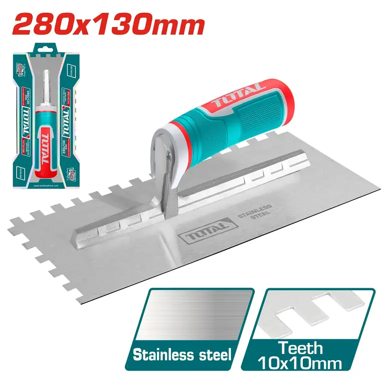 بروة لياسة يد ربر 230X130mm  مفرغ   THTT81286 توتال 