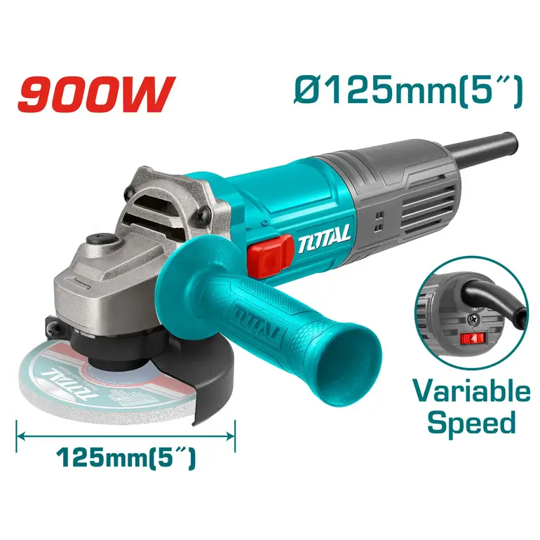 صاروخ 900W 5" يد قصيرة سرعات مفتاح جانبي   TG109125565-8 توتال 
