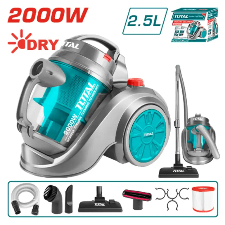 مكنسة كهربائية 2000W 2.5L    TVC20258 توتال 