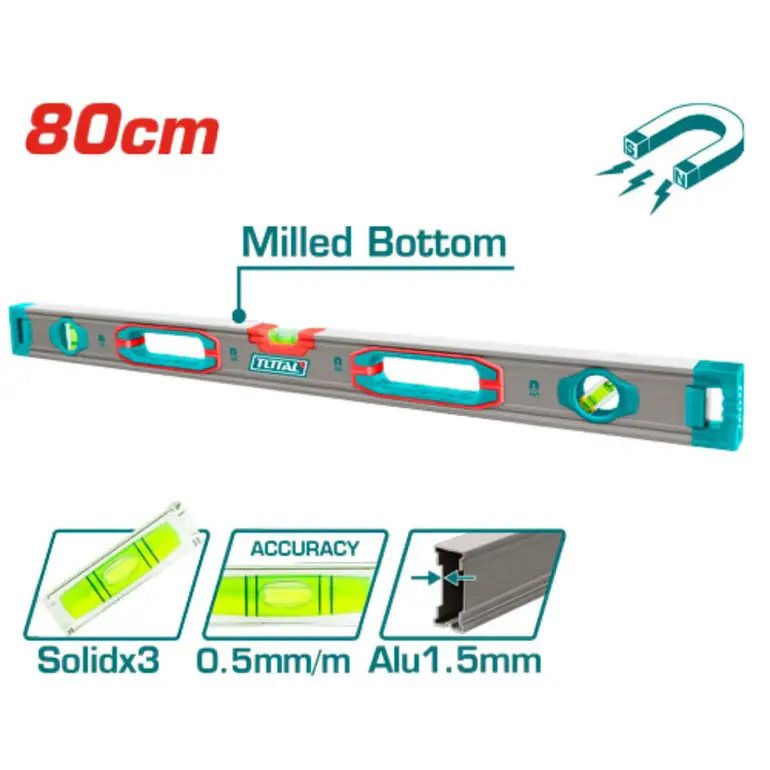 ميزان ماء المنيوم نوع اول 80cm     TMT28028M توتال 