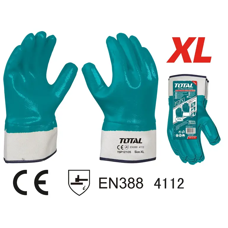 كفوف عمال ربر XL     TSP12105 توتال 