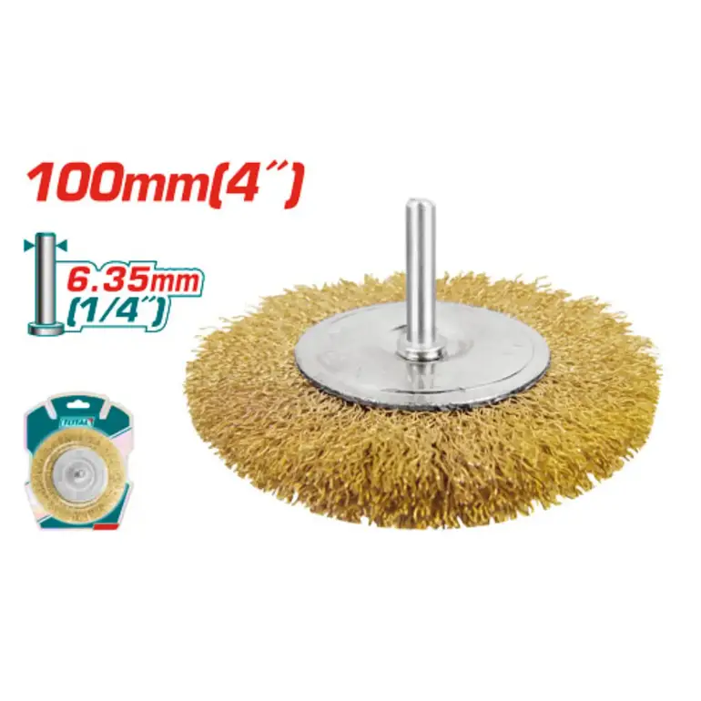 فرشة دريل دائرية 4"  سلك اصفر   TAC34041 توتال 