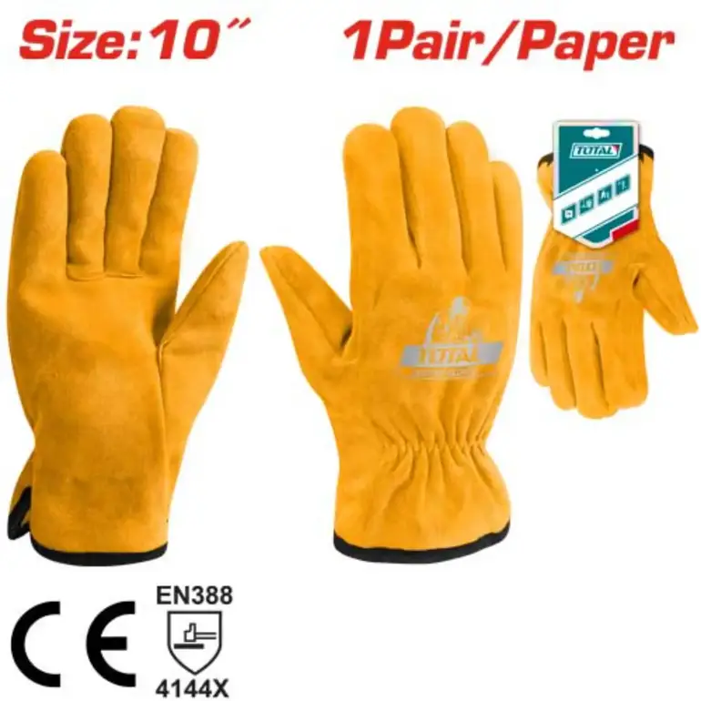 كفوف عمال قماش اصفر      TSP14210 توتال 