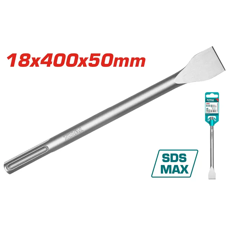 ازميل تكسير 18X300X50mm SDSPMAX عريض    TAC15221822 توتال 