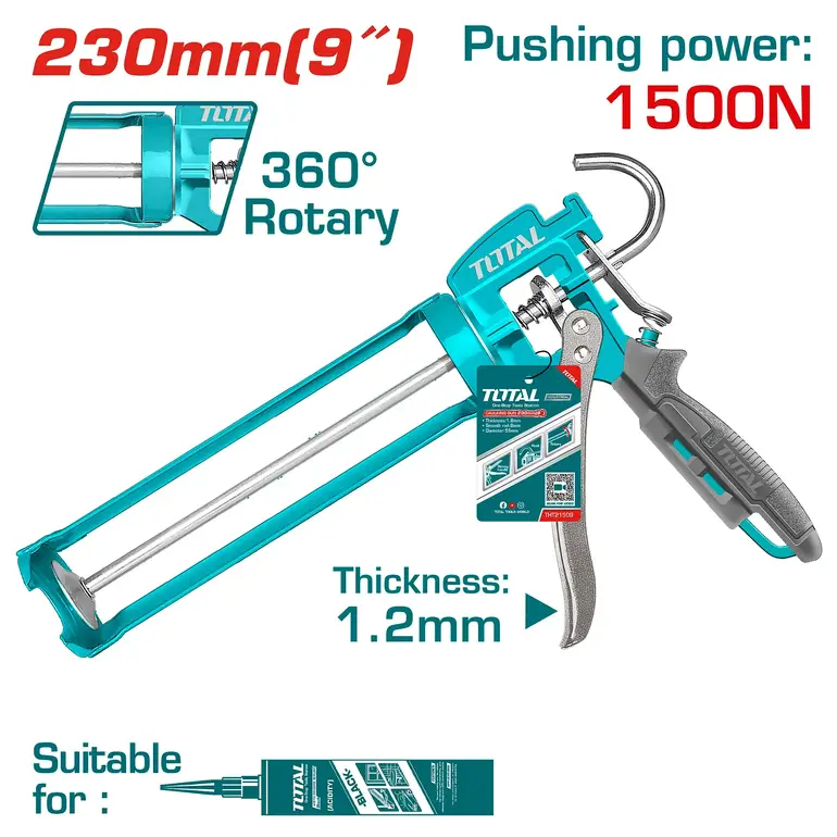 مسدس سيليكون يدوي نوع اول 9"     THT21509 توتال 