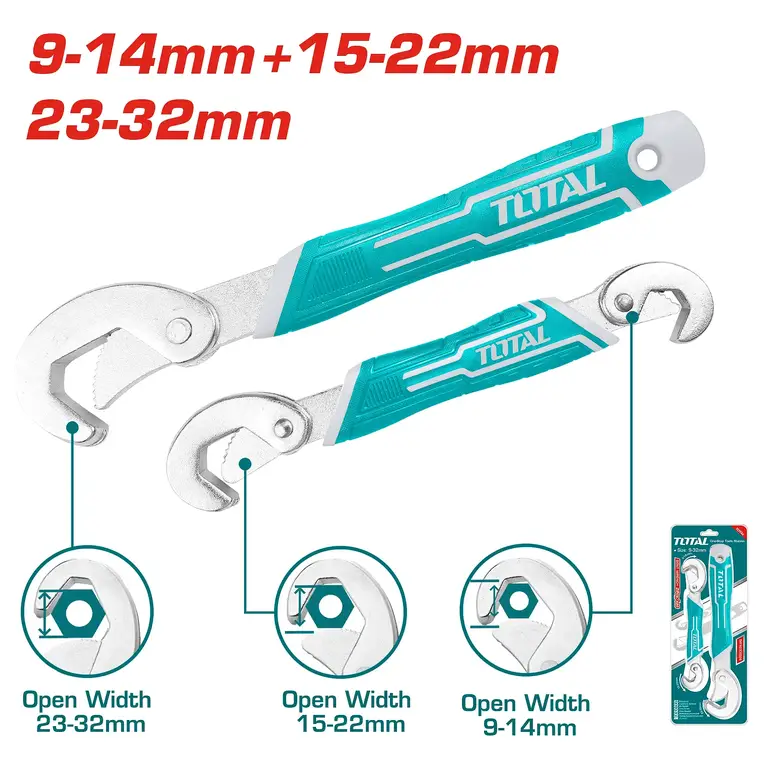 طقم مفتاح سريع متعدد الاستخدام  2PCS/SET    THT10309328 توتال 