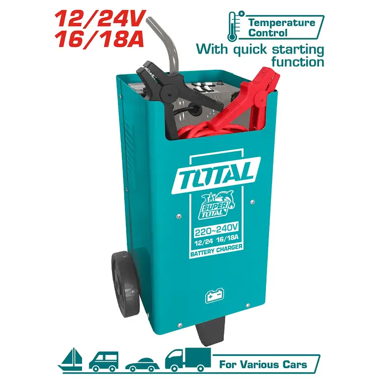 شاحن بطارية 12/24V 16/18A    TBC2201 توتال 