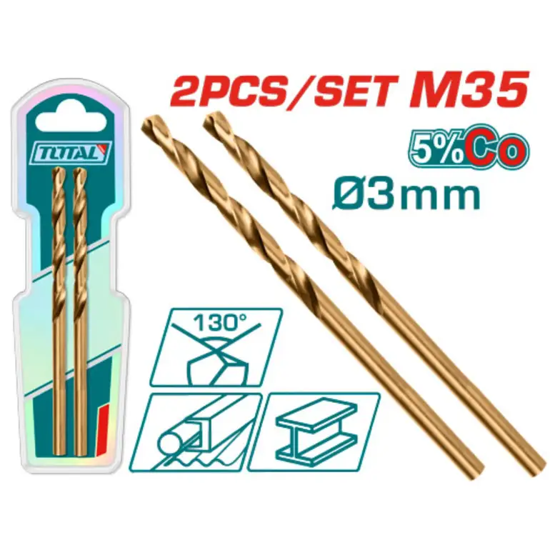 ريشة دريل 3mm 2PCS/SET حديد   TAC11203001 توتال 