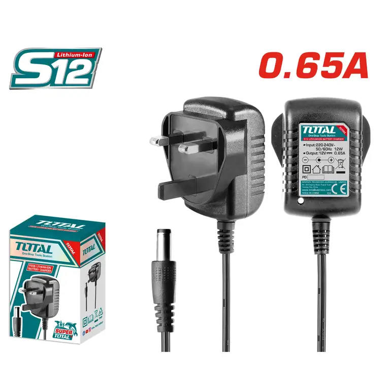 شاحن بطارية 12V 0.65A    TCLI12081-8 توتال 