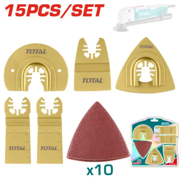 طقم شفرات متعدد الاشكال  15PCS/SET    TAKTMT1502 توتال 