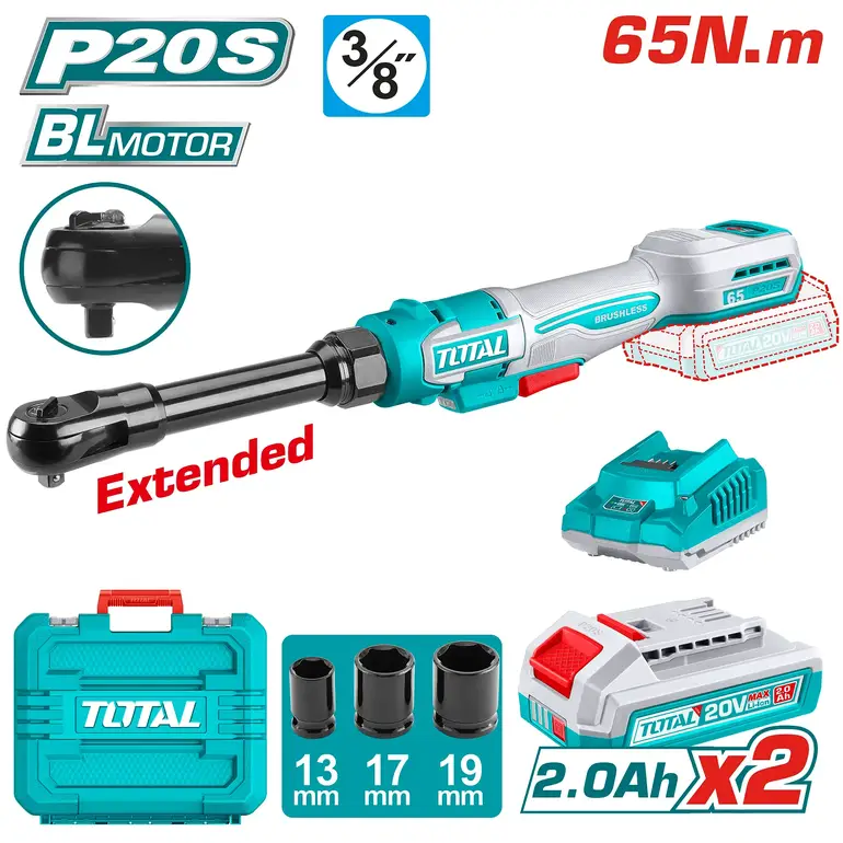 يد اتوماتيك بطارية 20V 65N.m بطاريتان و شاحن  
