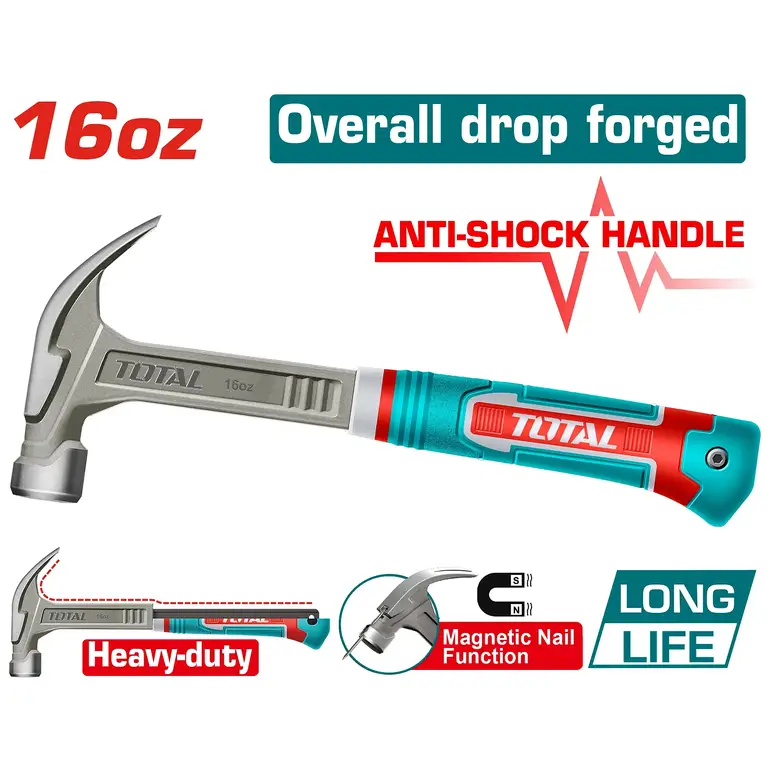 شاكوش قلاعي 16oz     THCH61016L توتال 