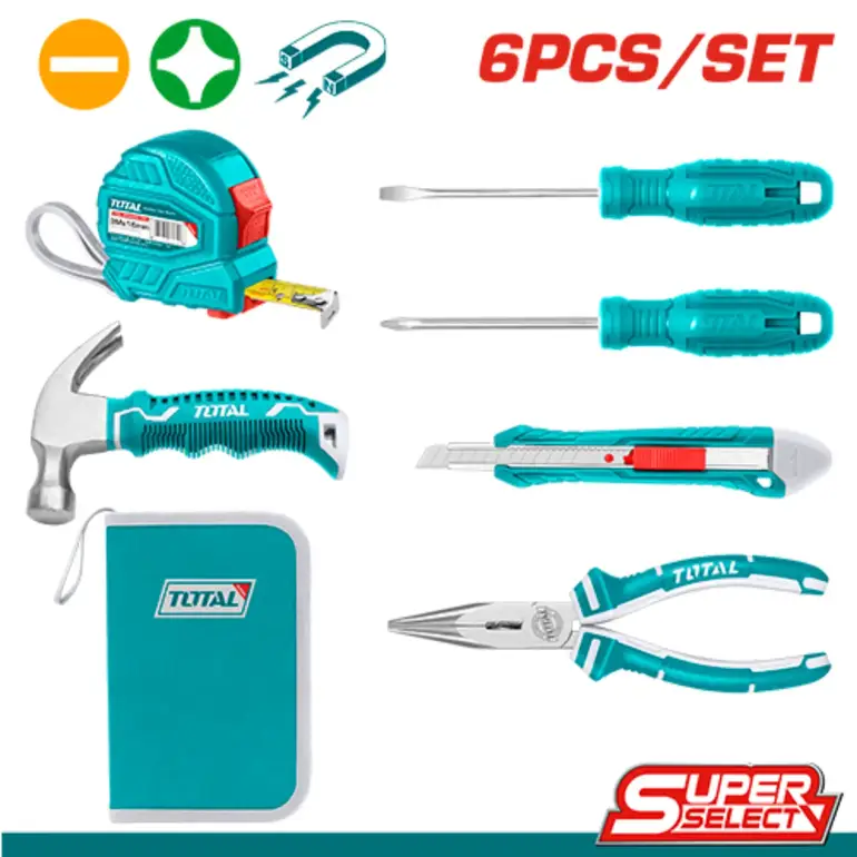 طقم عدة شنطة قماش  6PCS/SET    THKTHP90066 توتال 