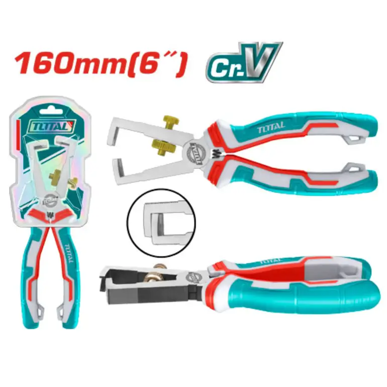 قشارة اسلاك يد ربر نوع اول 6"     THT25616 توتال 