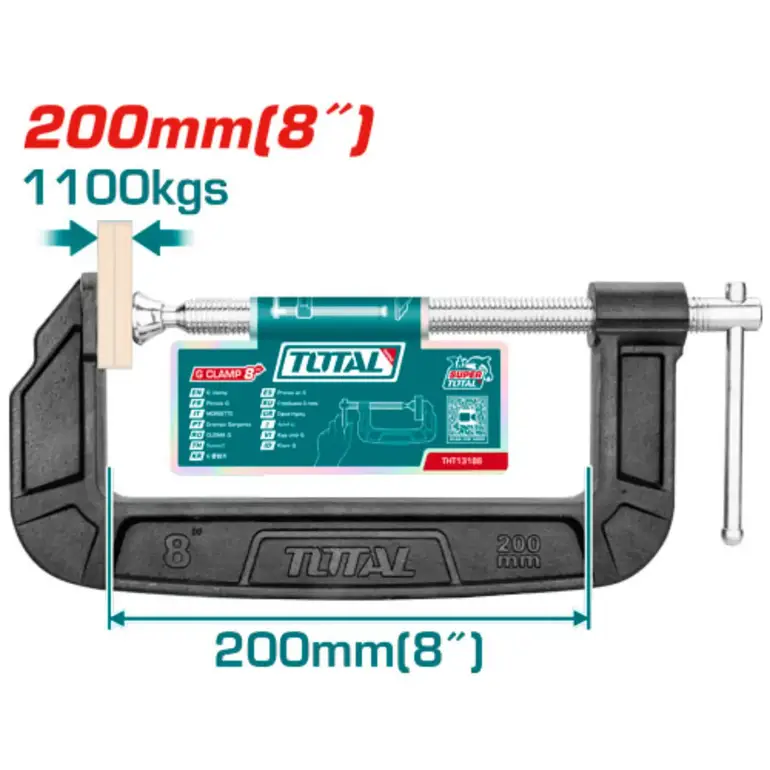 مربط سي كلامب 8"     THT13186 توتال 