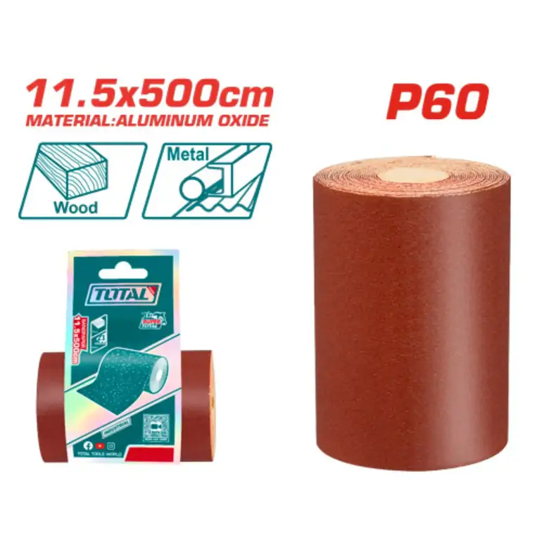 ورق صنفرة رول 11.5X500cm  P60   TAC06065 توتال 