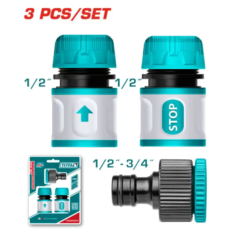 طقم توصيلة لي ماء  3PCS/SET    THWS030301 توتال 