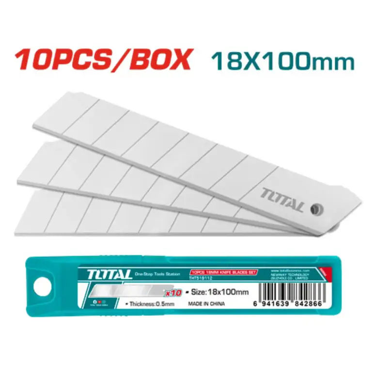 غيار مشرط 18X100mm 10PCS/SET    THT519112 توتال 