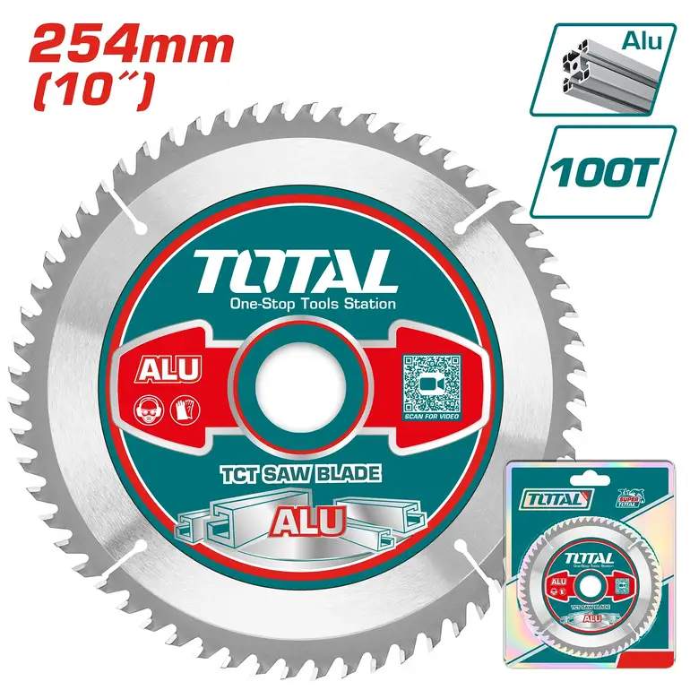 دسك قص المنيوم 10"  100سن   TAC2337210 توتال 