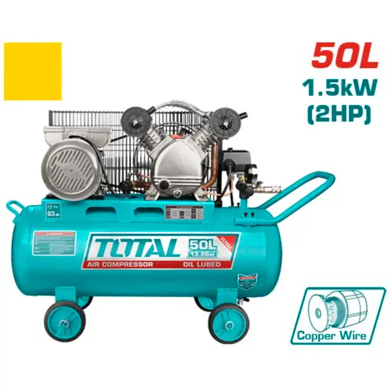 ضاغط هواء 50L 2HP  قشاط  TC2200506-85 توتال 