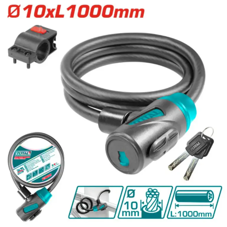 قفل دراجة 10xL 1000mm     TBK11010 توتال 