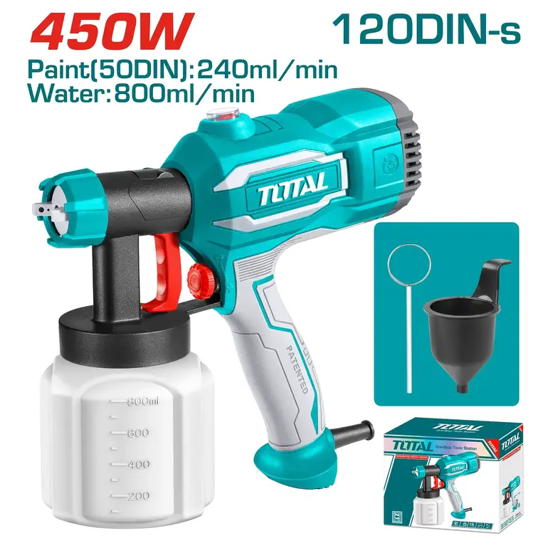 مسدس رش بويا كهرباء 450W 800ml    TT3506-8 توتال 