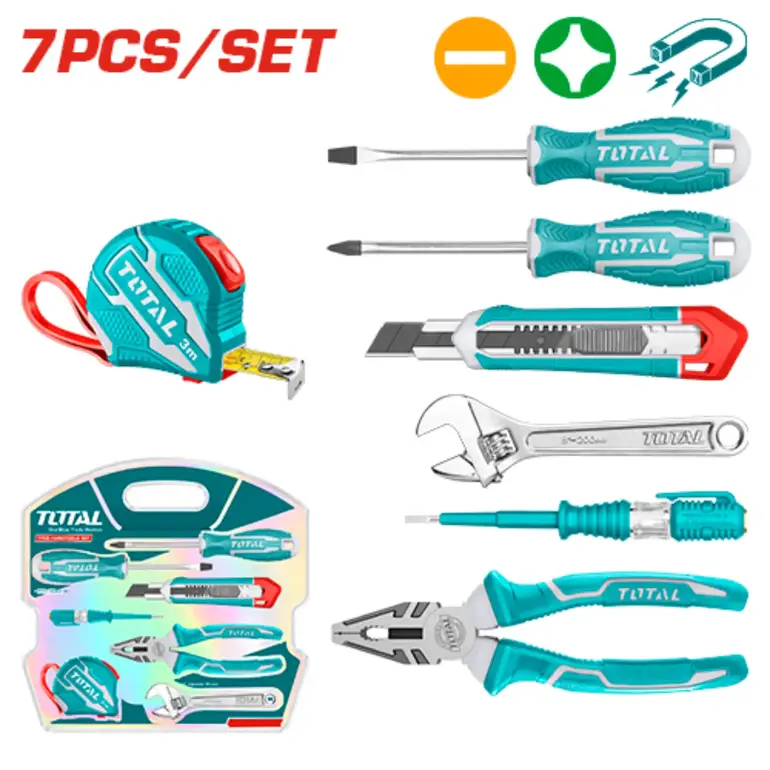 طقم عدة على كرت  7PCS/SET    THKTHP90076 توتال 