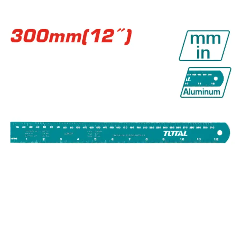 مسطرة معدنية 300mm     TMT633002 توتال 