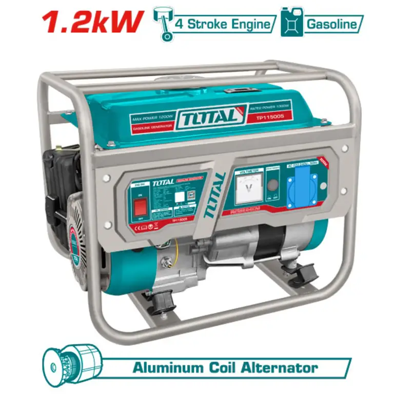 مولد كهرباء بنزين 1.2KW     TP115005-58 توتال 