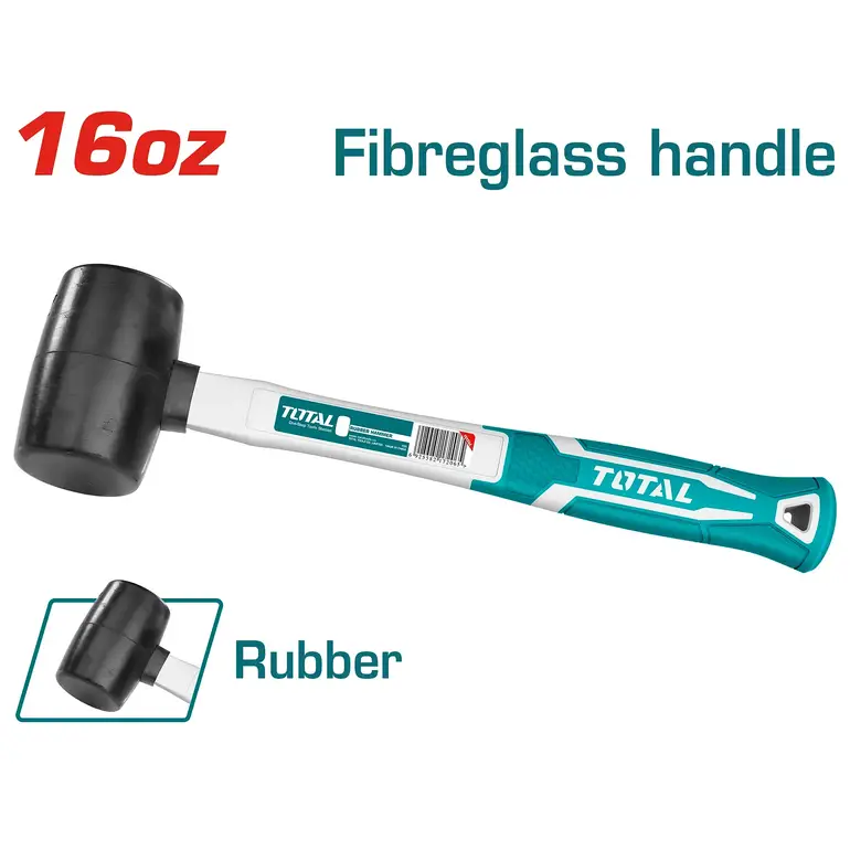 شاكوش ربر اسود 16oz     THT761616 توتال 