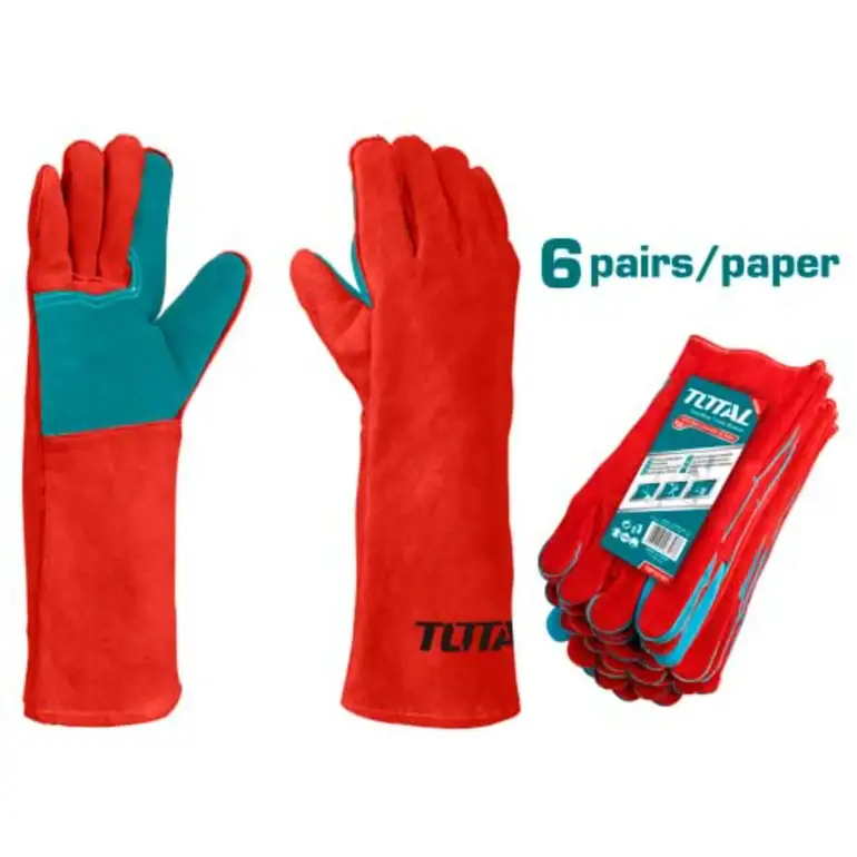 كفوف لحام طويل احمر       TSP15161 توتال 