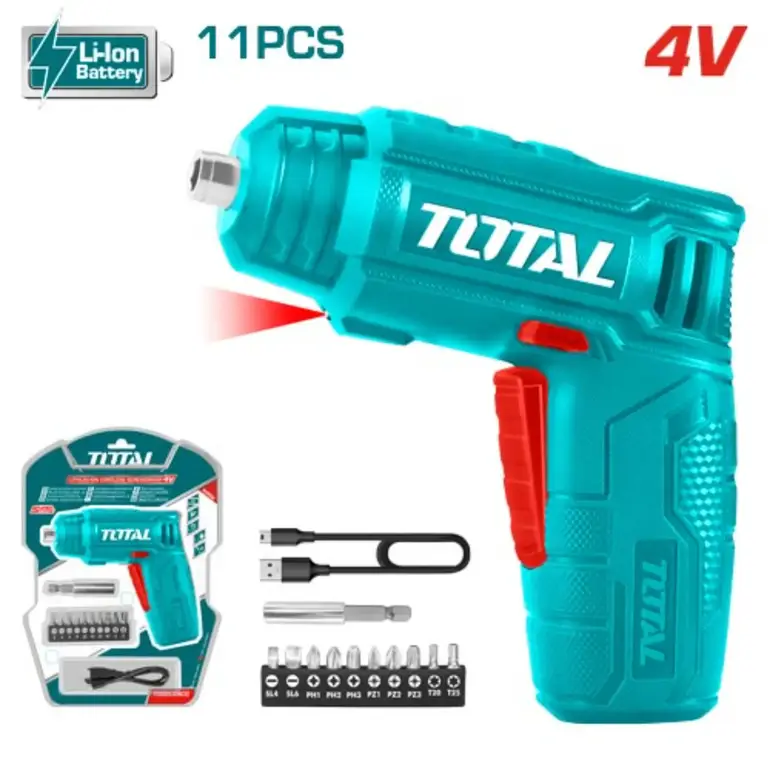 مفك شد على بطارية 4V 11PCS    TSDLI0402 توتال 