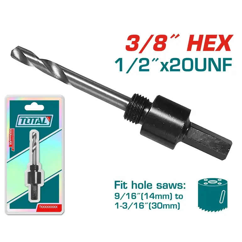 مندريل 3/8"  HEX   TAC4201 توتال 