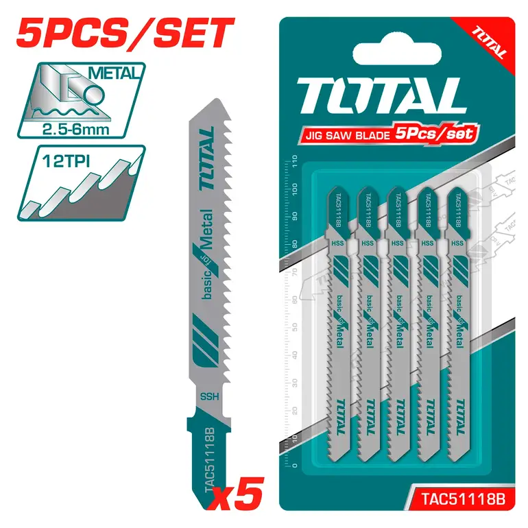 طقم ريش منشار اركت 67mm 5PCS/SET  حديد  TAC51118B توتال 