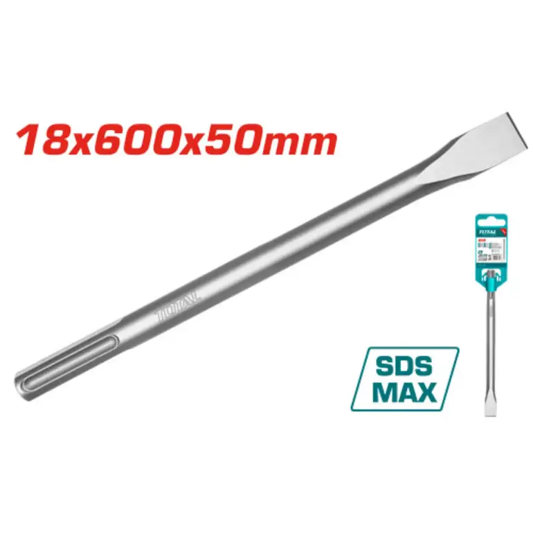 ازميل تكسير 18X600X50mm SDSPMAX عريض    TAC15221832 توتال 