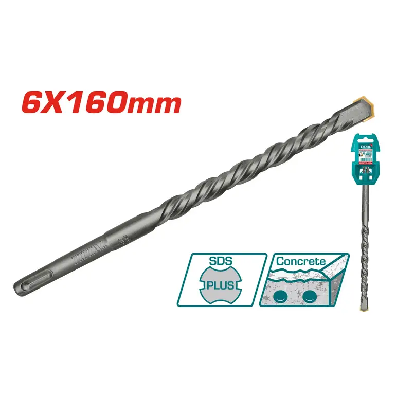 ريشة دريل 6X160mm  SDS PLUS   TAC310602 توتال 