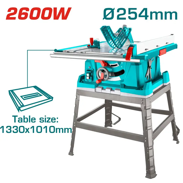 منشار طاولة 2600W 254mm    TS526043 توتال 