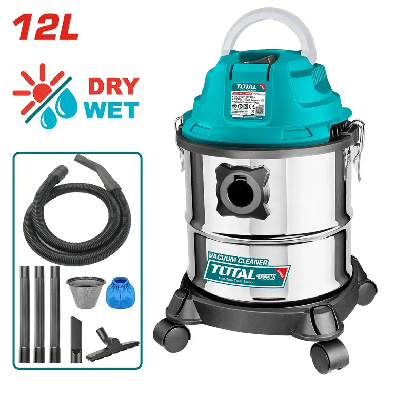 مكنسة سطل كهربائية 1000W 12L    TVC12202 توتال 