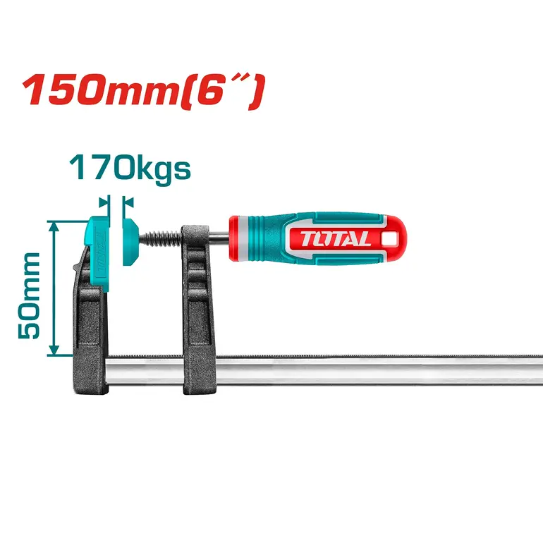 مربط نجار يد ربر 150mm     THT1320501 توتال 