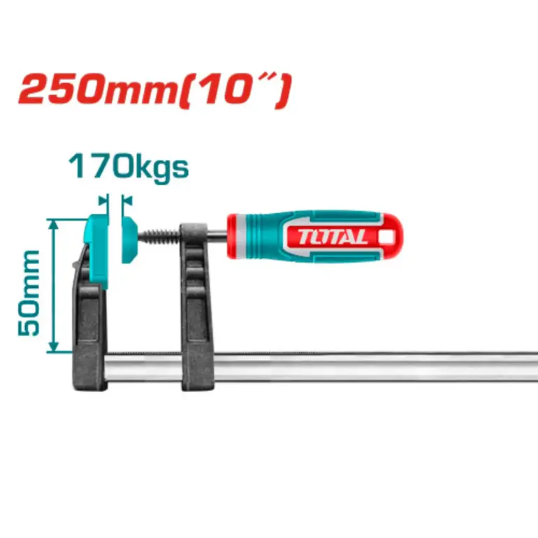مربط نجار يد ربر 250mm     THT1320503 توتال 