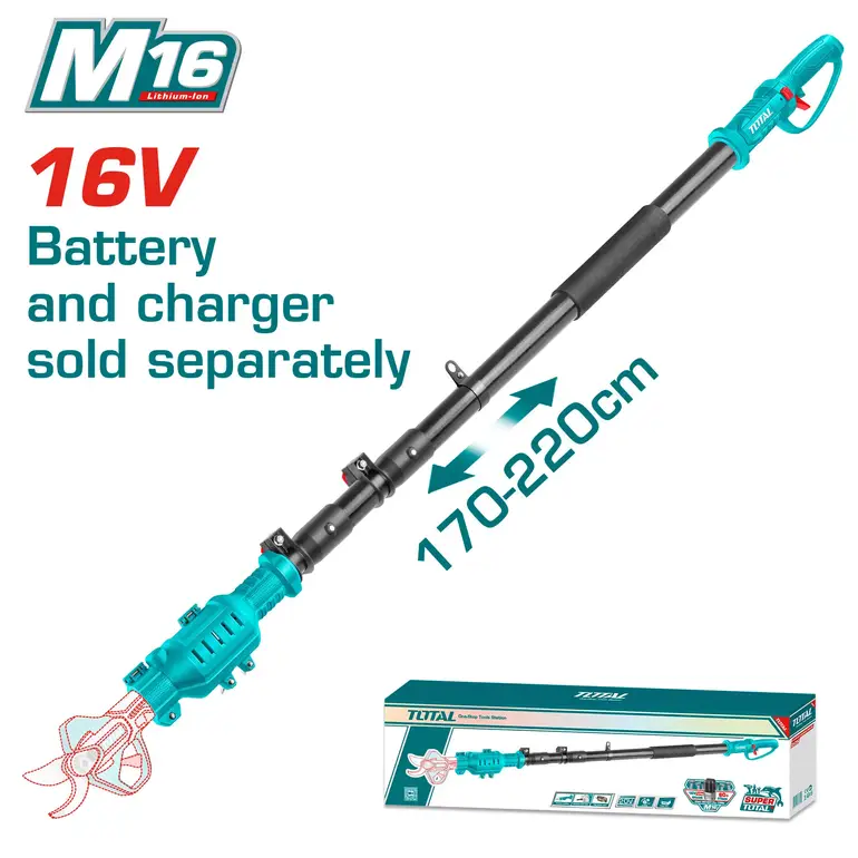 يد مقص اغصان طويل  16V  بدون بطارية و شاحن   TERLI1658 توتال 