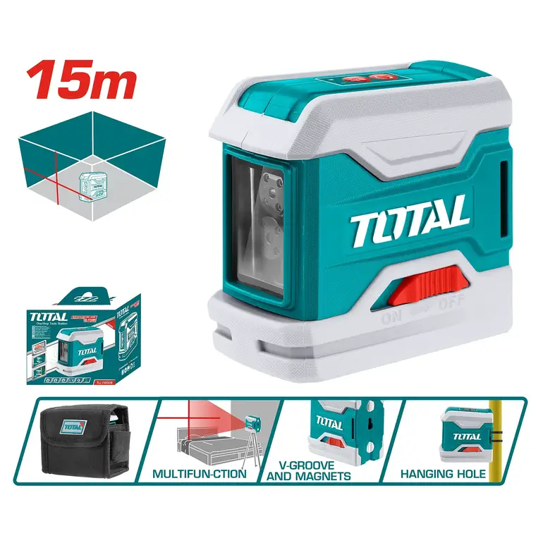 ميزان ليزر الكتروني 15m احمر    TLL156506 توتال 