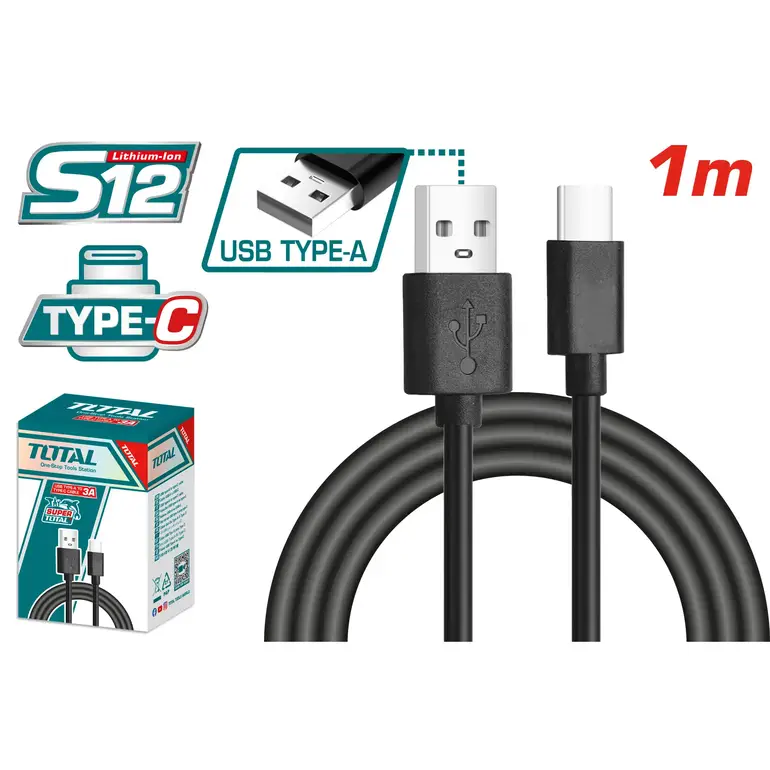 توصيلة شاحن 1m  type-C    TIUCC01 توتال 