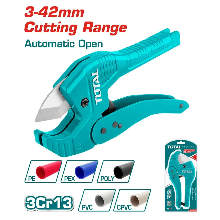 مقص مواسير بلاستيك 3-42mm     THT53422 توتال 