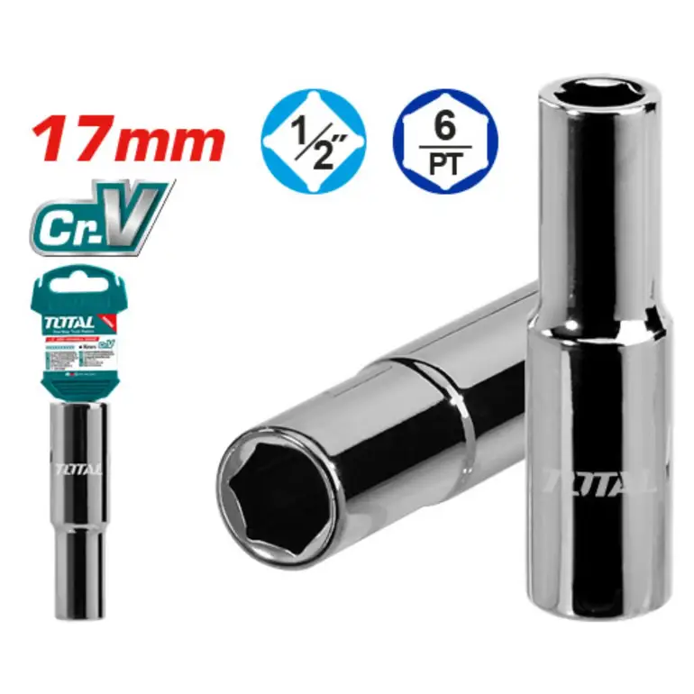 حبة كروم طويل مسدس 17mm 1/2"    THTST12173L توتال 